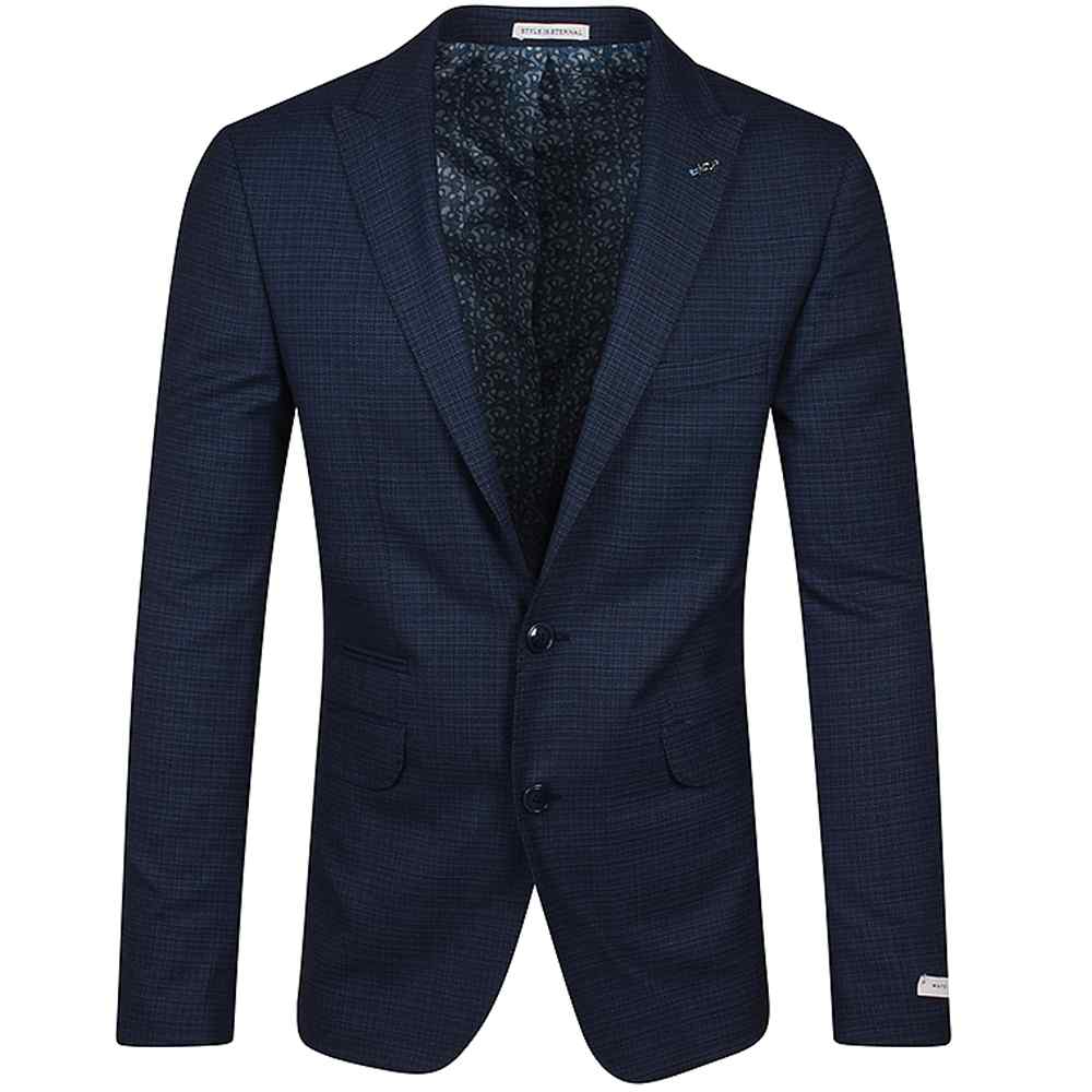 Microdesign Three Piece Suit in Navy