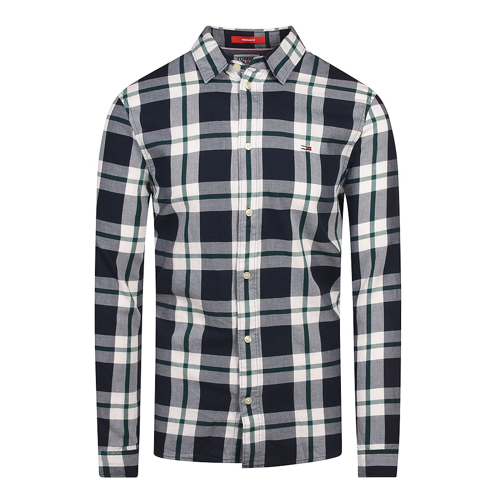 Essential Check Shirt in Navy
