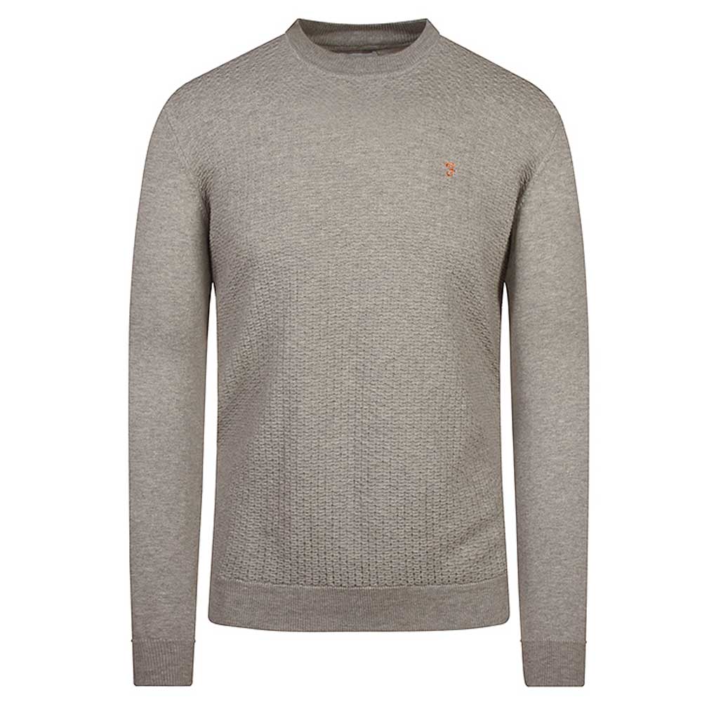 Kirkley Textured Sweater in Grey