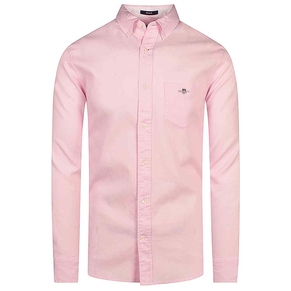 Honeycomb Texture Weave Shirt in Pink