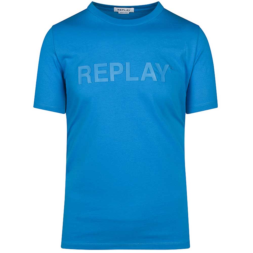 R Neck T-Shirt in Turquoise