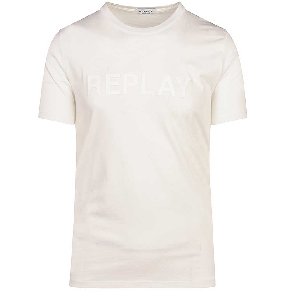 R Neck T-Shirt in White