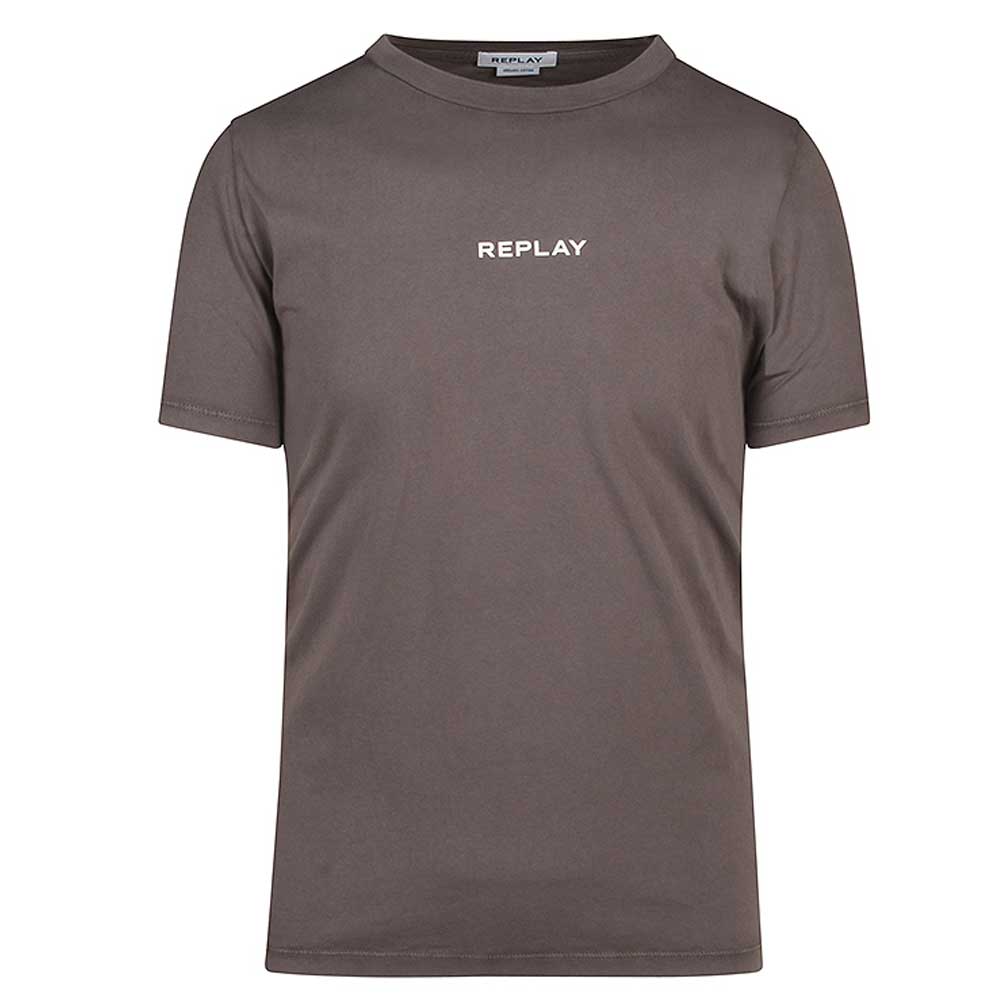 R-Neck T-Shirt in Mid Grey