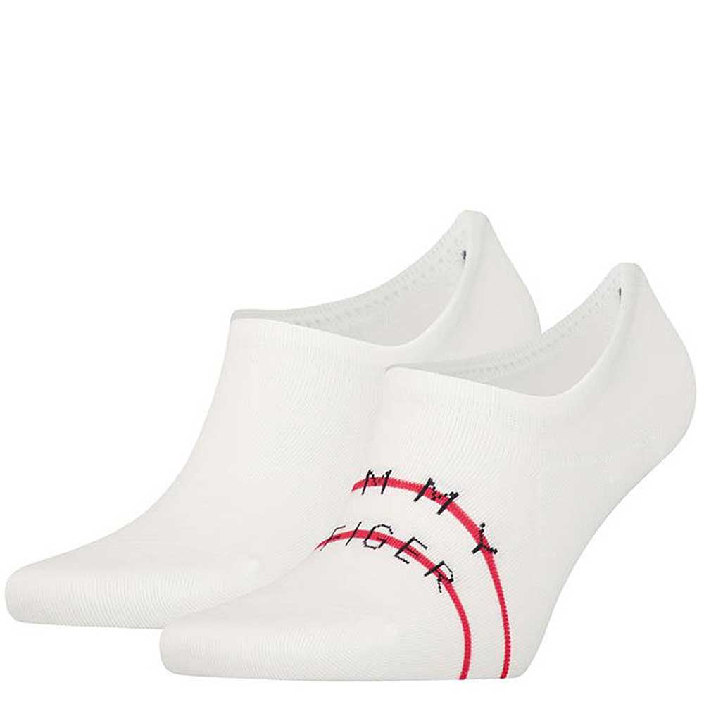 Footie Stripe Sock in White