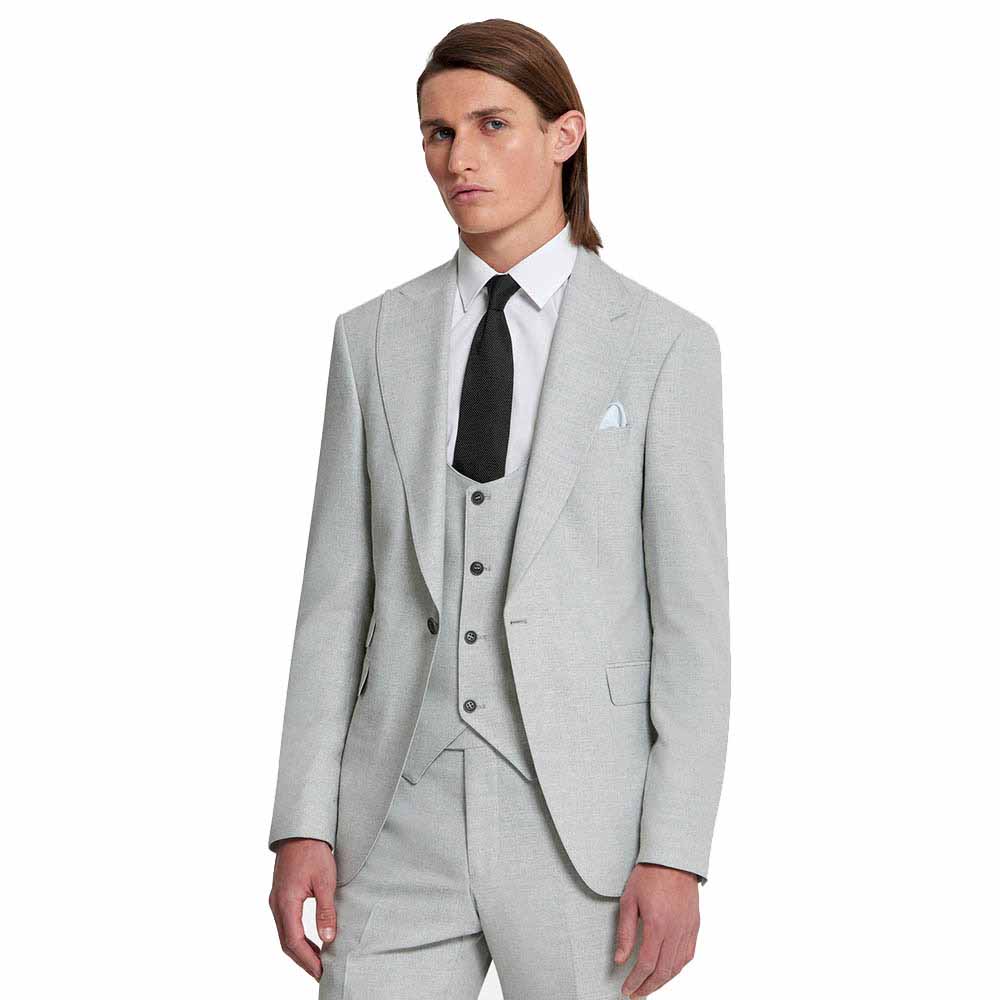 Napoli 3 Piece Suit in Silver