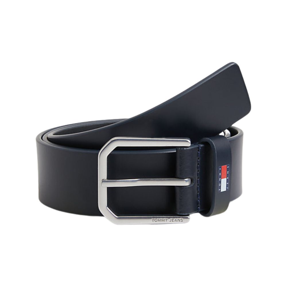 Leather Belt 4.0 in Navy
