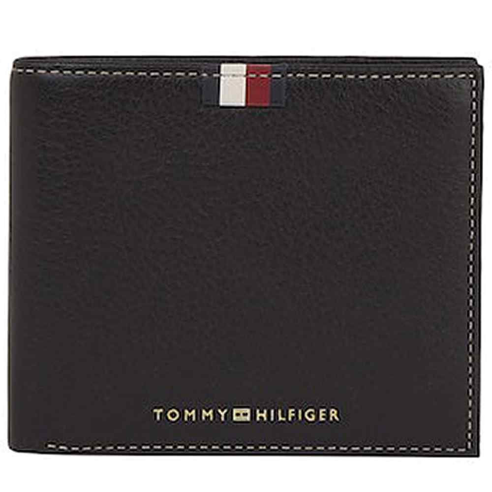 Corp Leather CC and Coin Wallet in Black