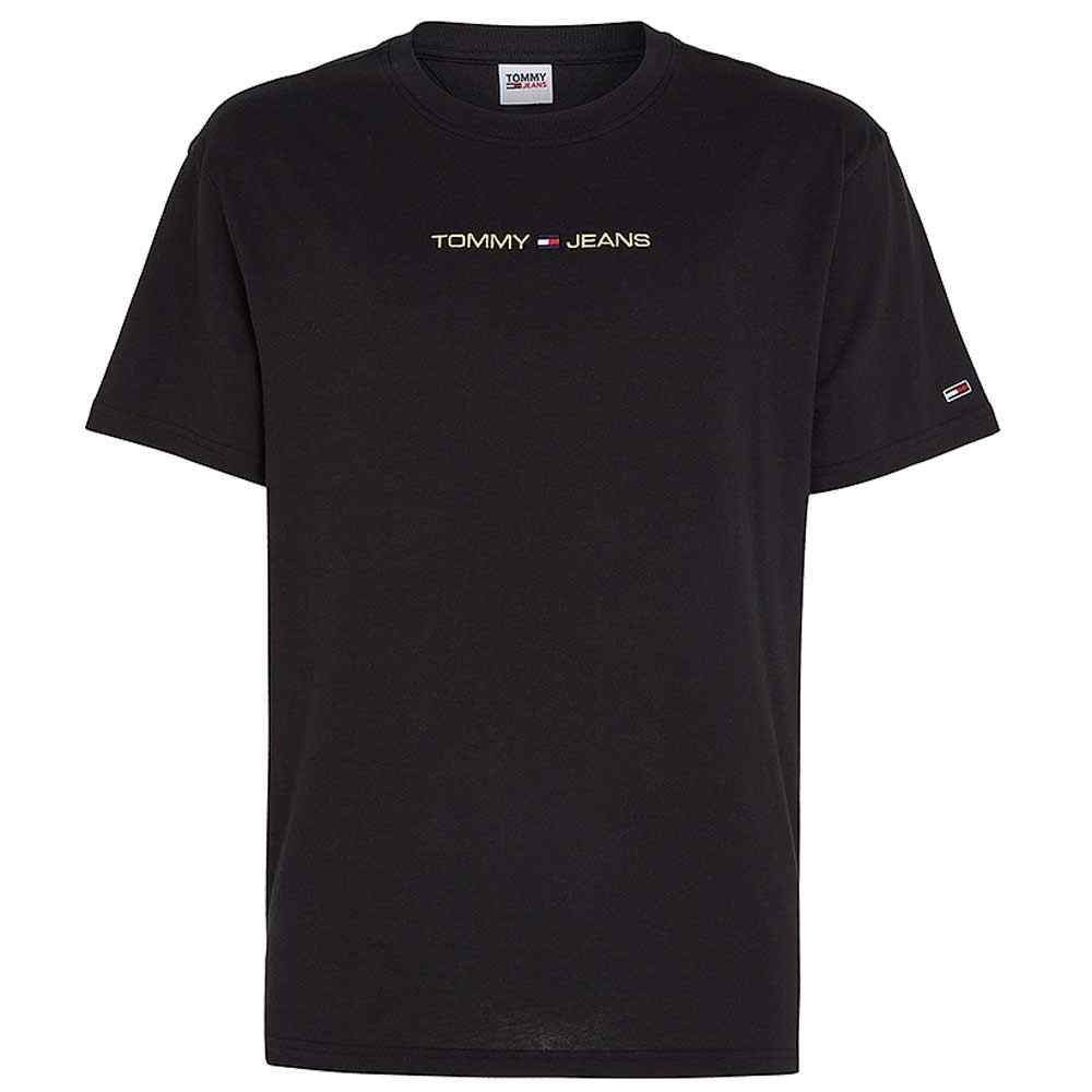 Gold Linear T-Shirt in Black