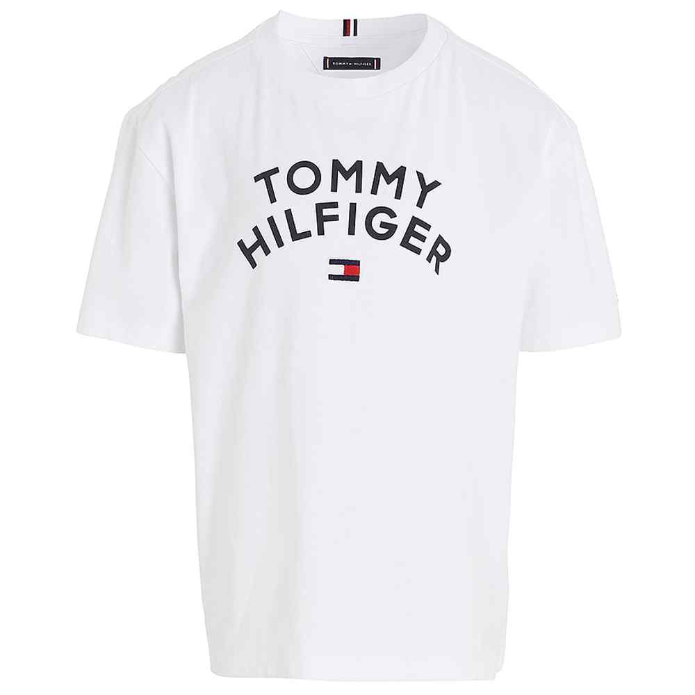 Kids Tommy Hilfiger Flag T-Shirt in White