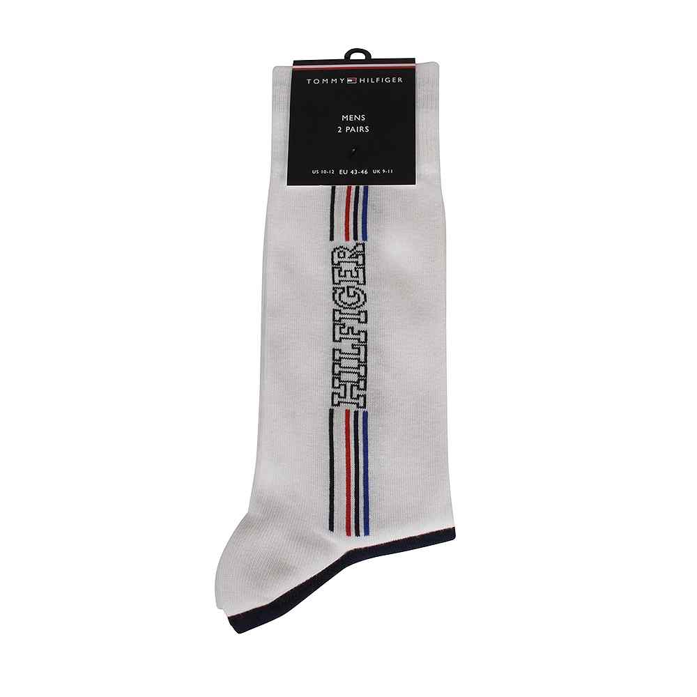 Stripe Socks in White