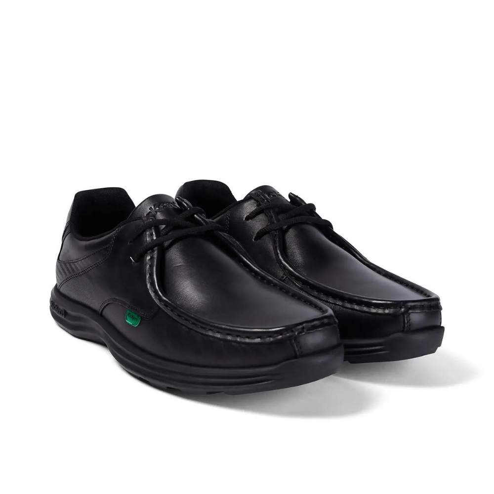 Reasan Lace Leather Shoe in Black
