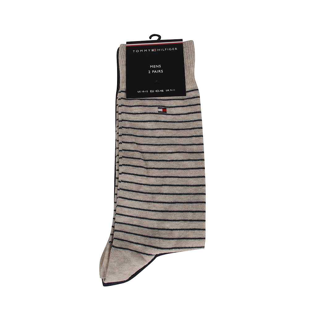 Tommy Hillfiger Striped Socks in Beige