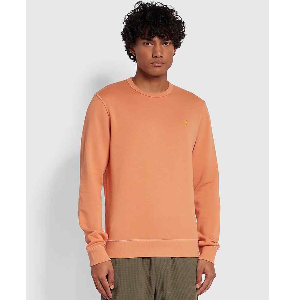 Tim Slim Sweatshirt in Orange