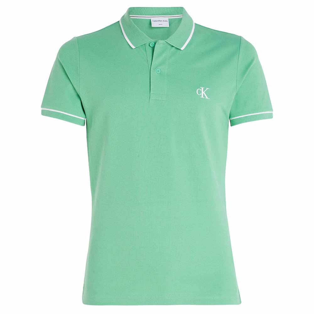 Tipping Polo Shirt in Lt Green