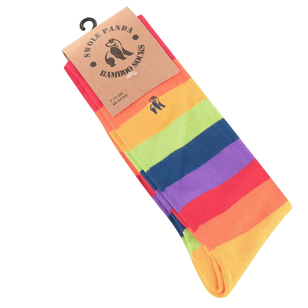 Pride Striped Socks in Yellow