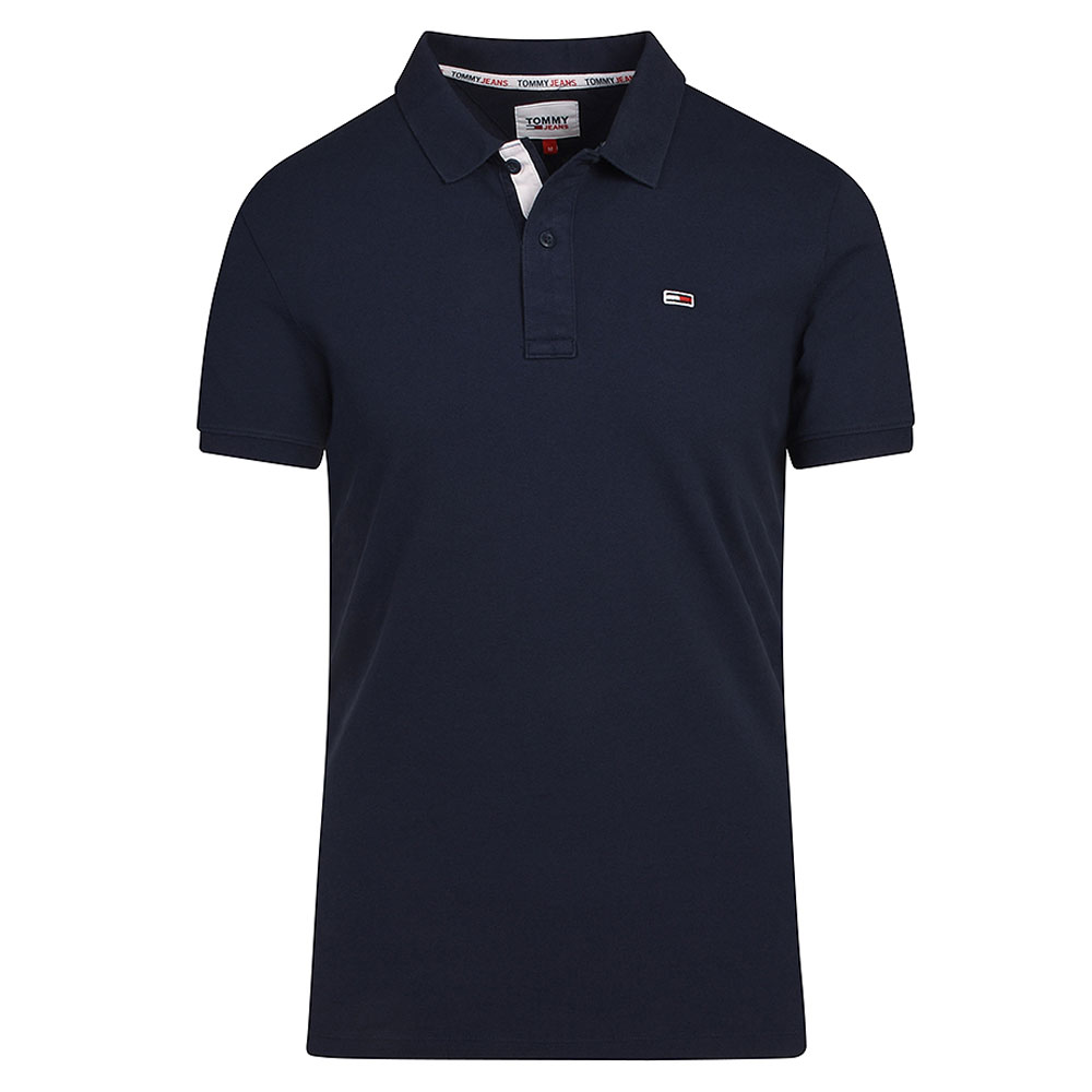 Jersey Polo in Navy