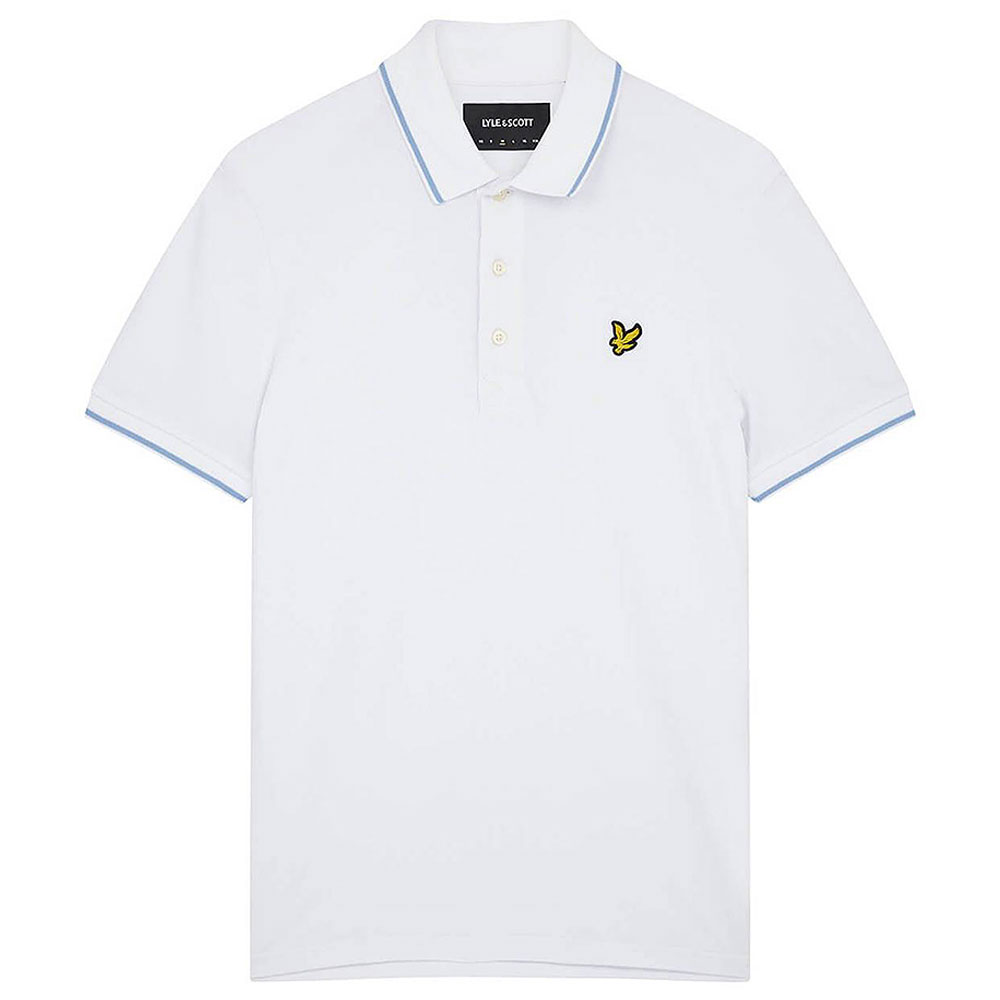 Tipped Polo Shirt in White