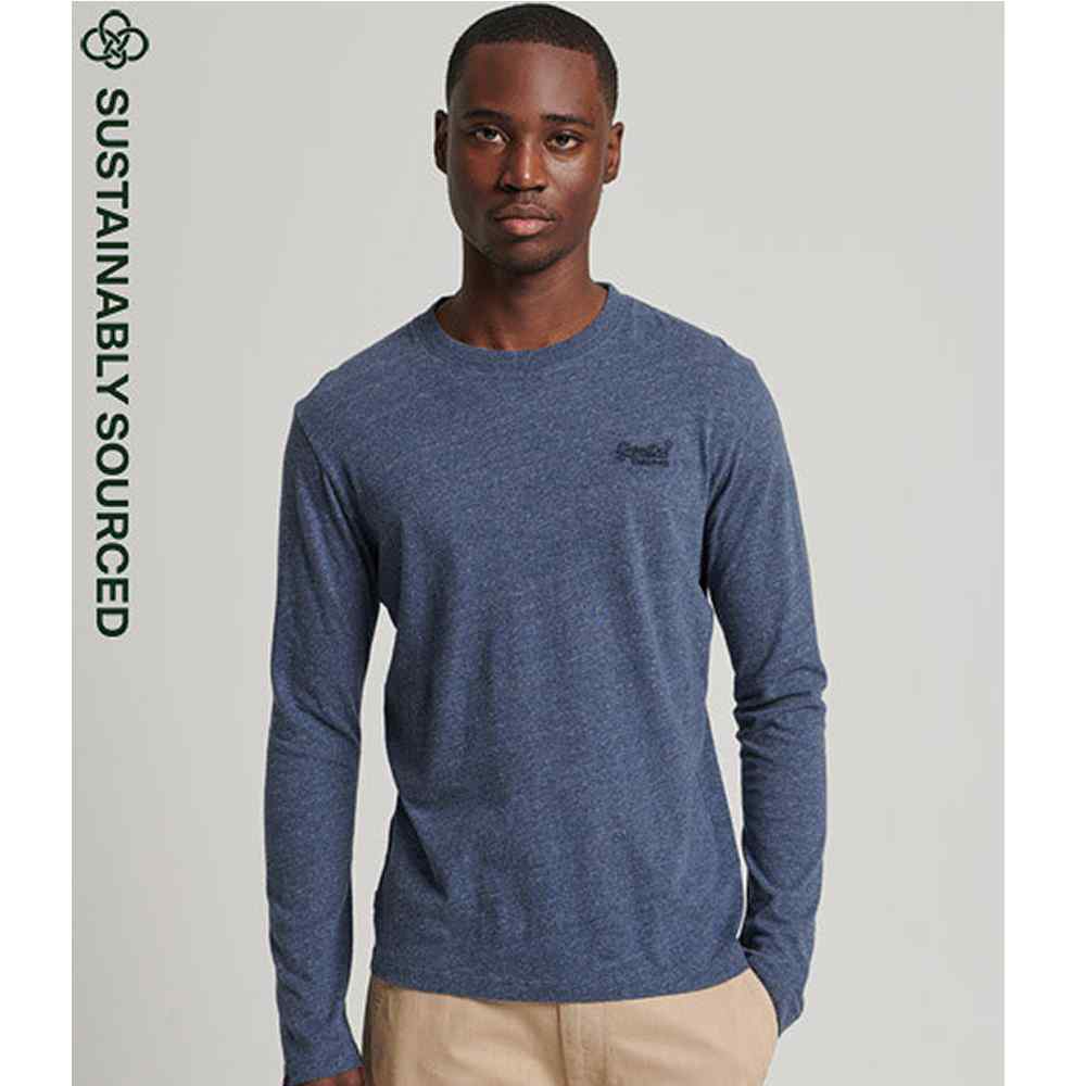 Long Sleeve Crew Neck T-Shirt in Royal