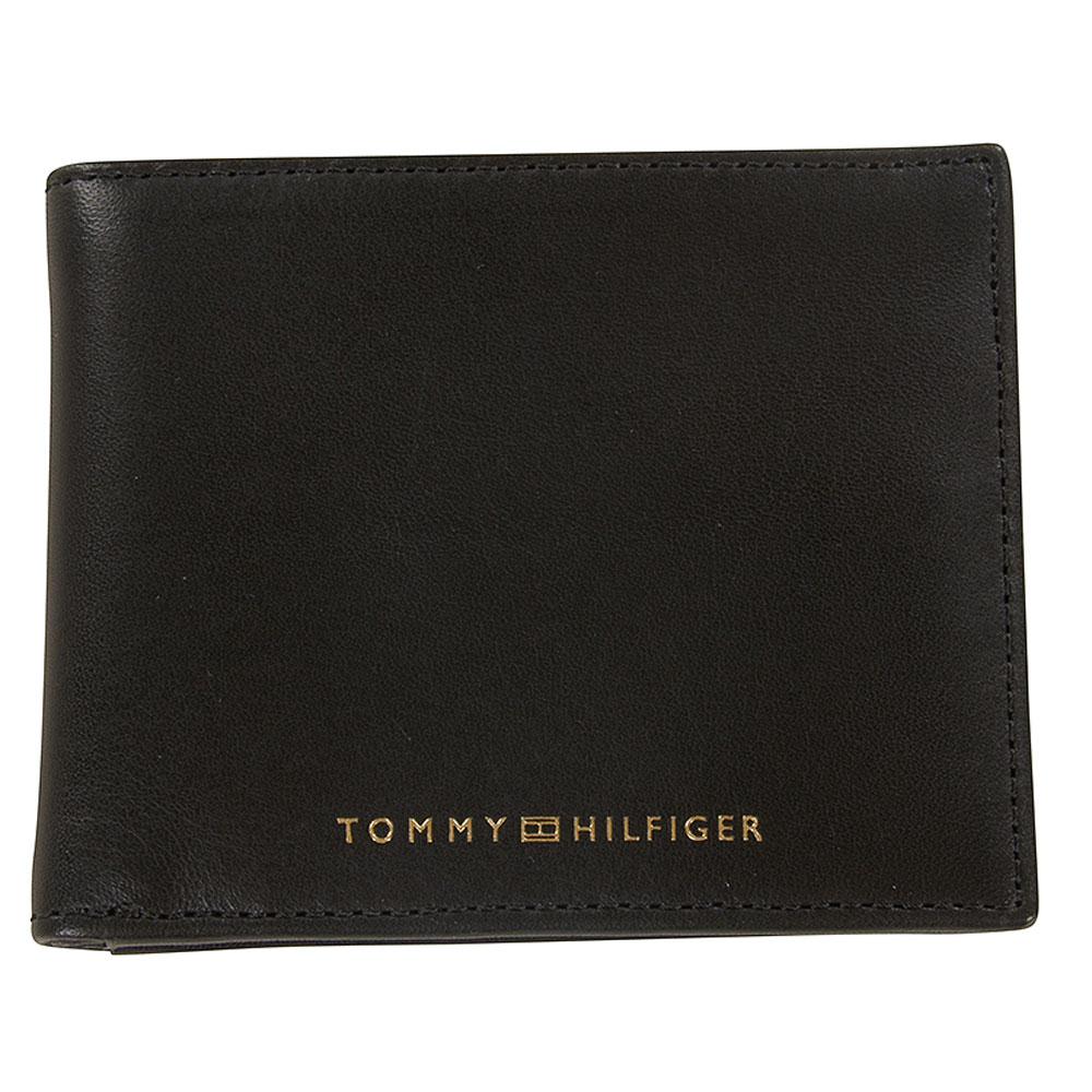 Casual Leather Mini Wallet in Black