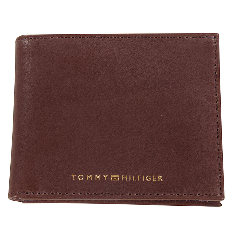 Casual Leather Mini Wallet in Brown