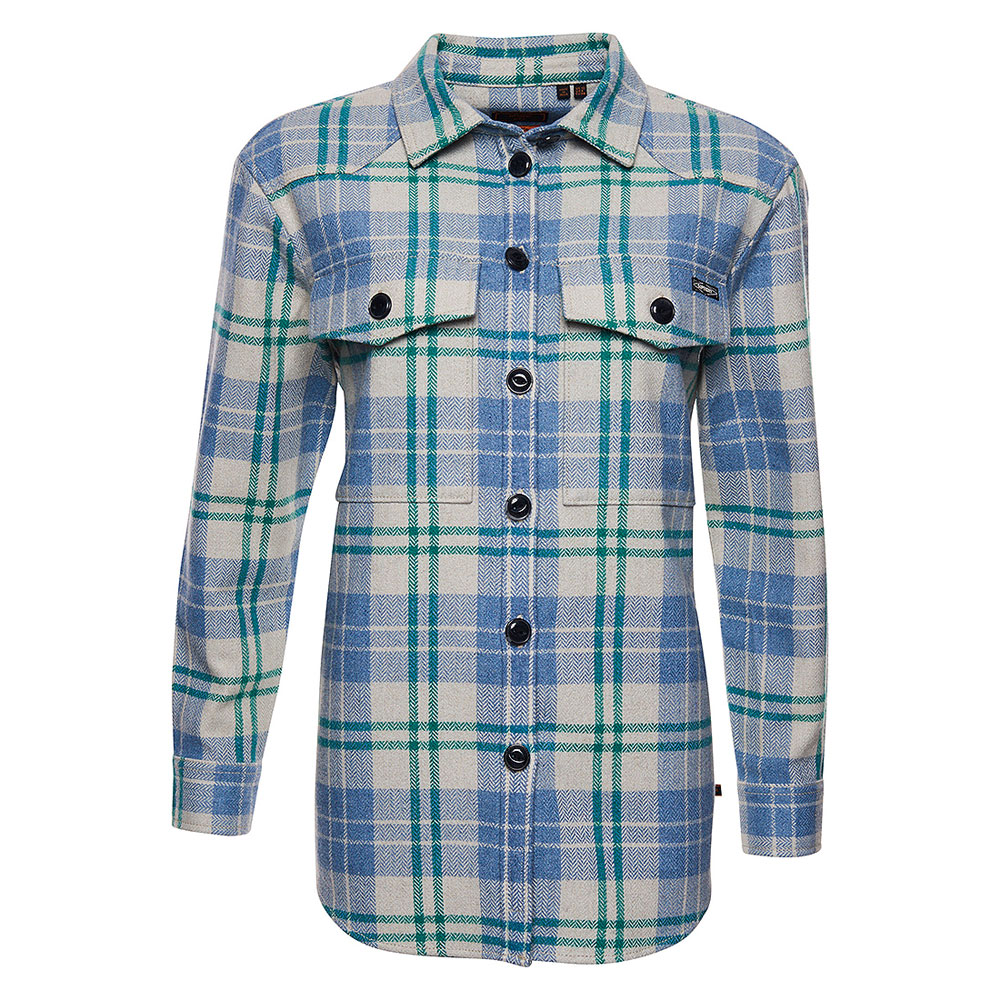 Check Overshirt in Green