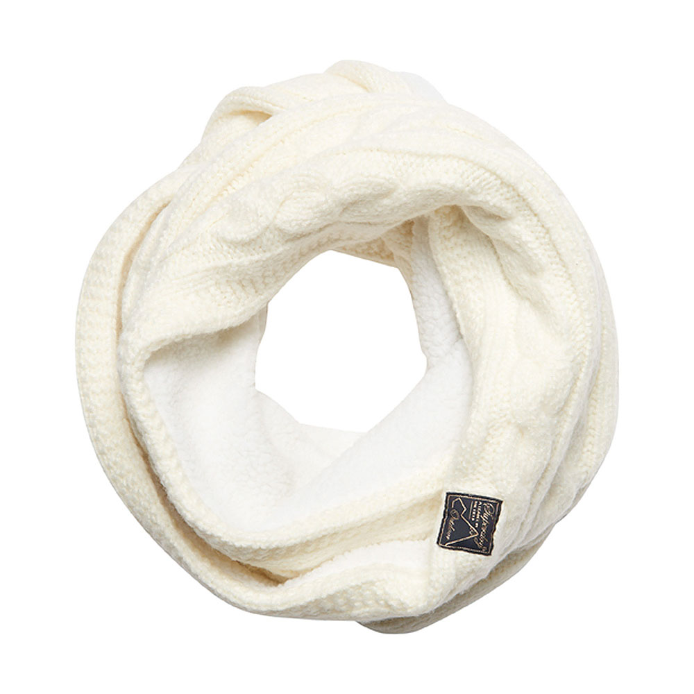Tweed Cable Snood in White
