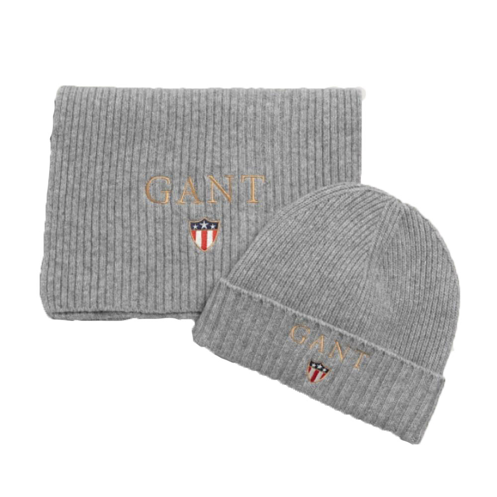 Scarf Beanie Gift Set in Grey