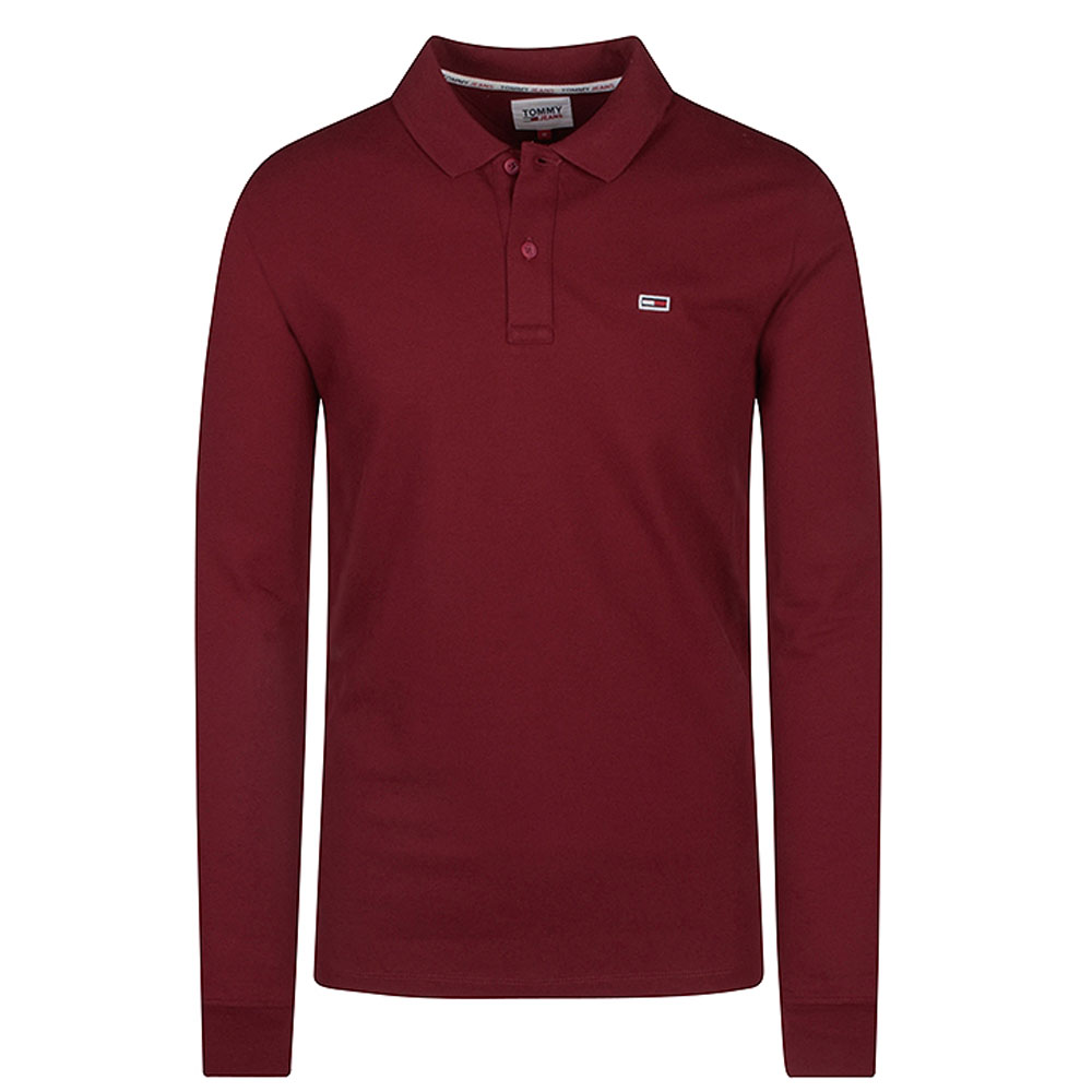 Classic LS Polo Shirt in Red