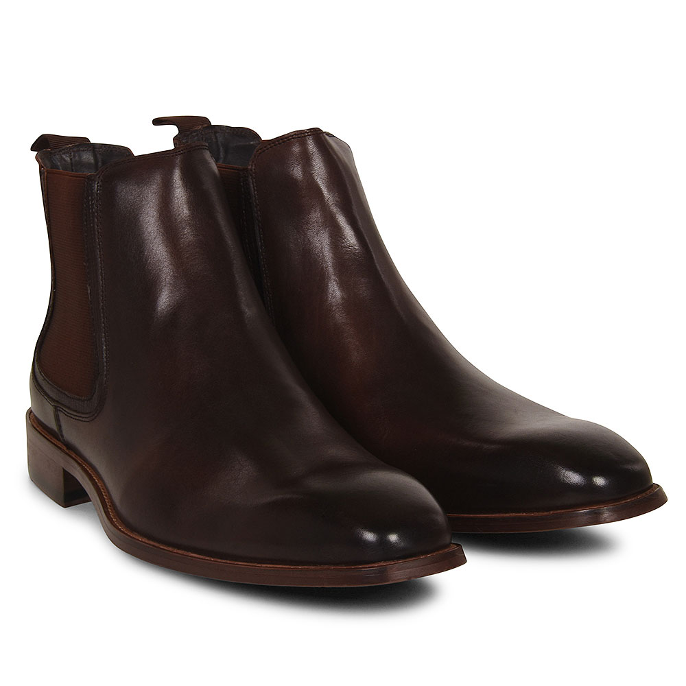 Joseph Leather Chelsea Boot in Brown
