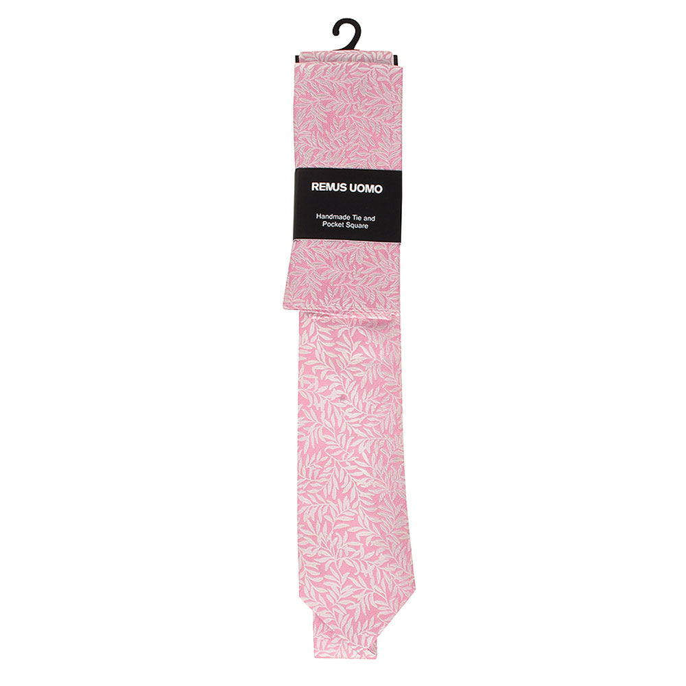 Tie and Pocket Square Set in Pink