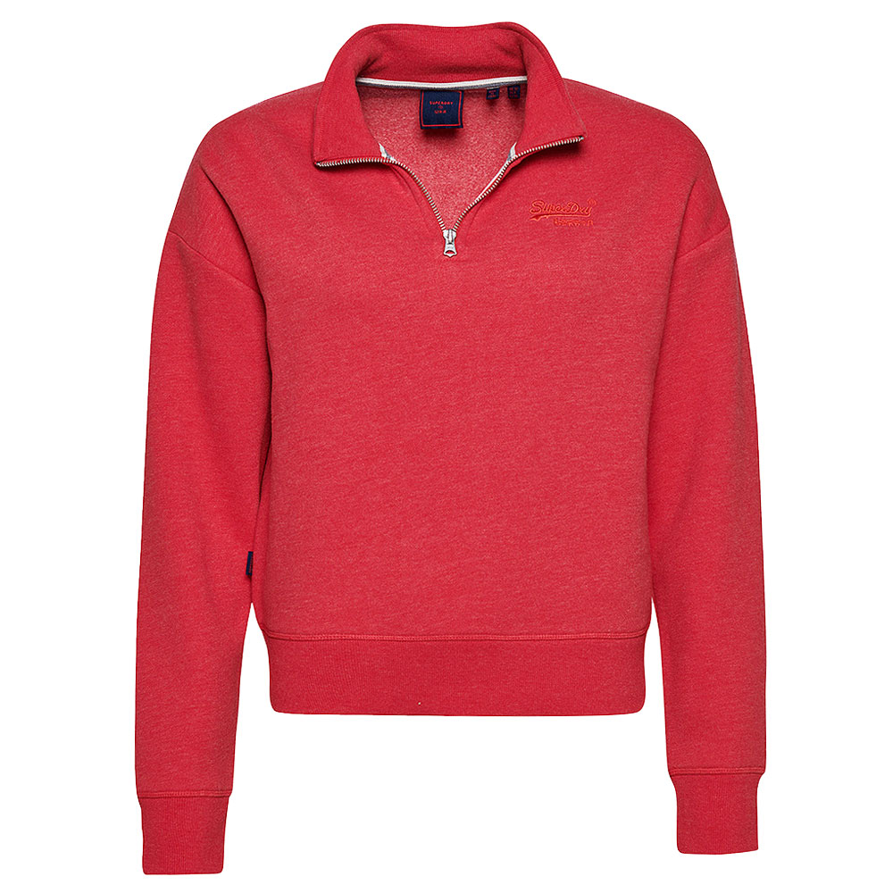 Henley Vintage Sweatshirt in Red