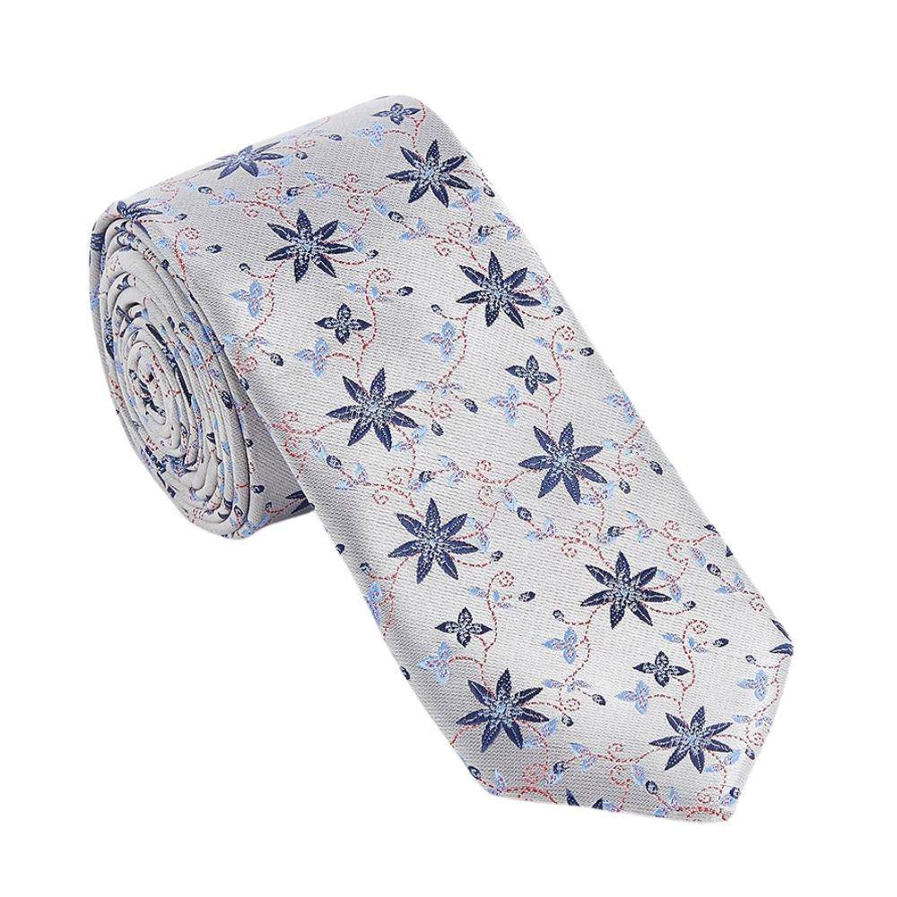 Tie and Pocket Square Set in White