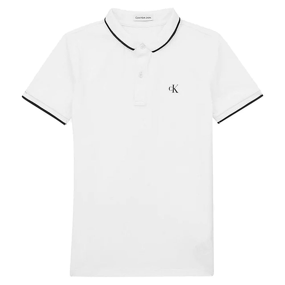 Monogram Tipping Poloshirt in White