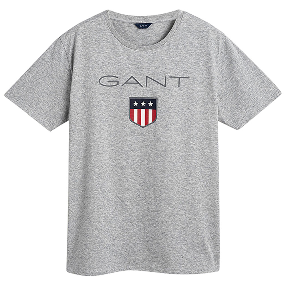 Gant Shield SS T-Shirt in Lt Grey