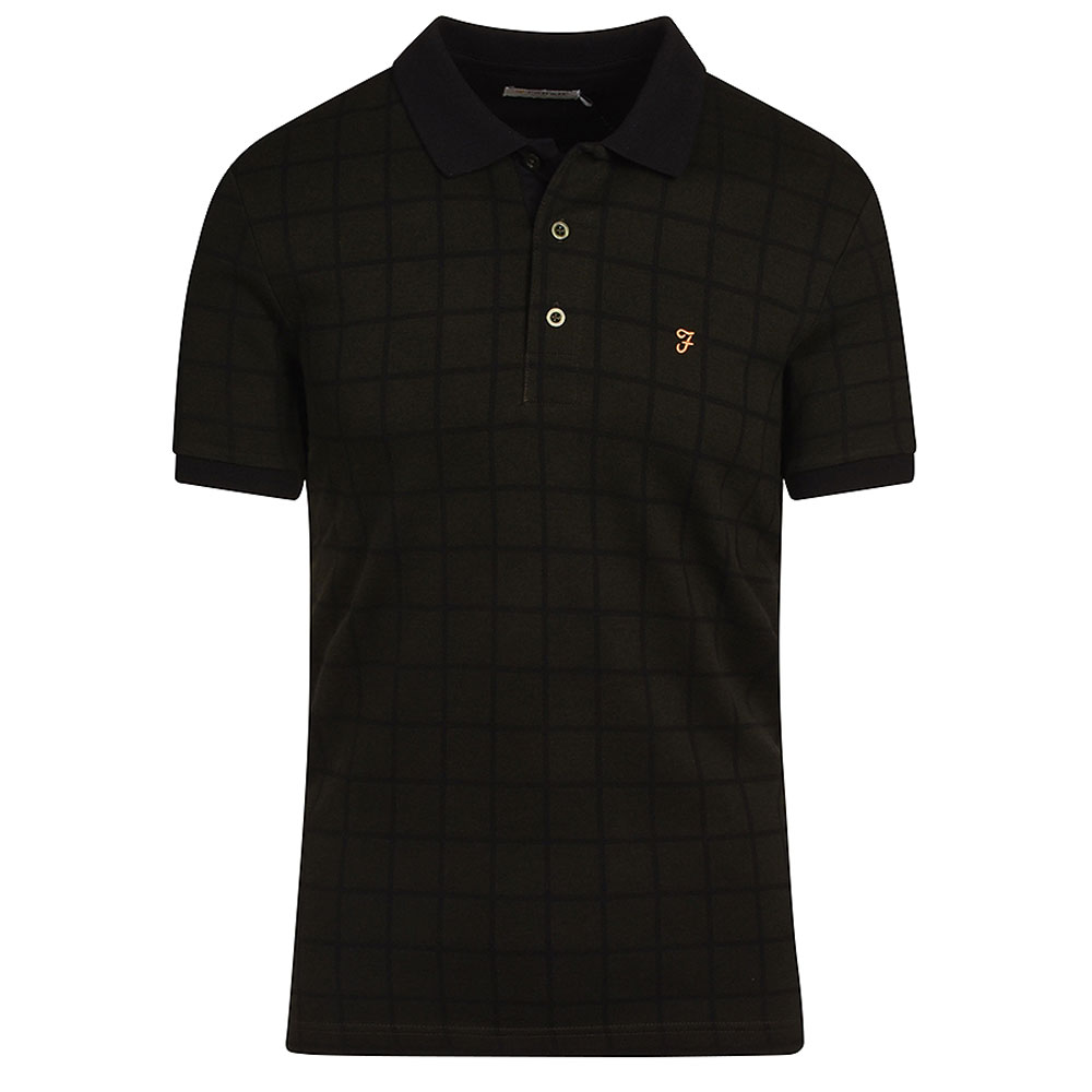 Hunningale Check Polo Shirt in Green