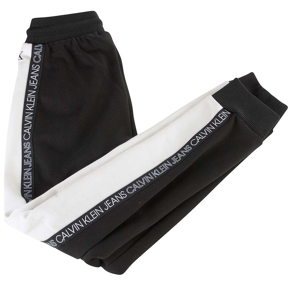 Colour Block Sweatpants in Black