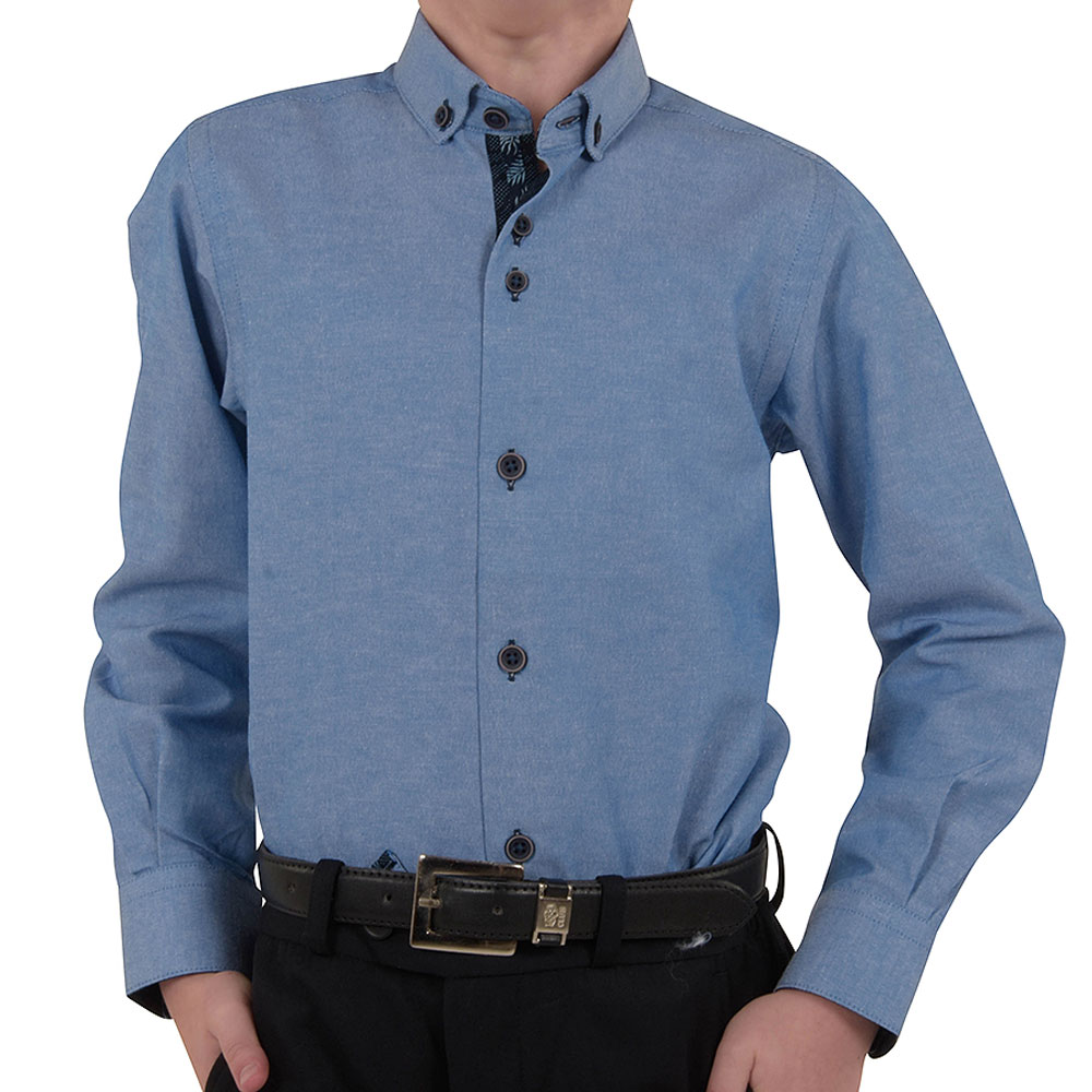 Henley Ben Shirt in Blue
