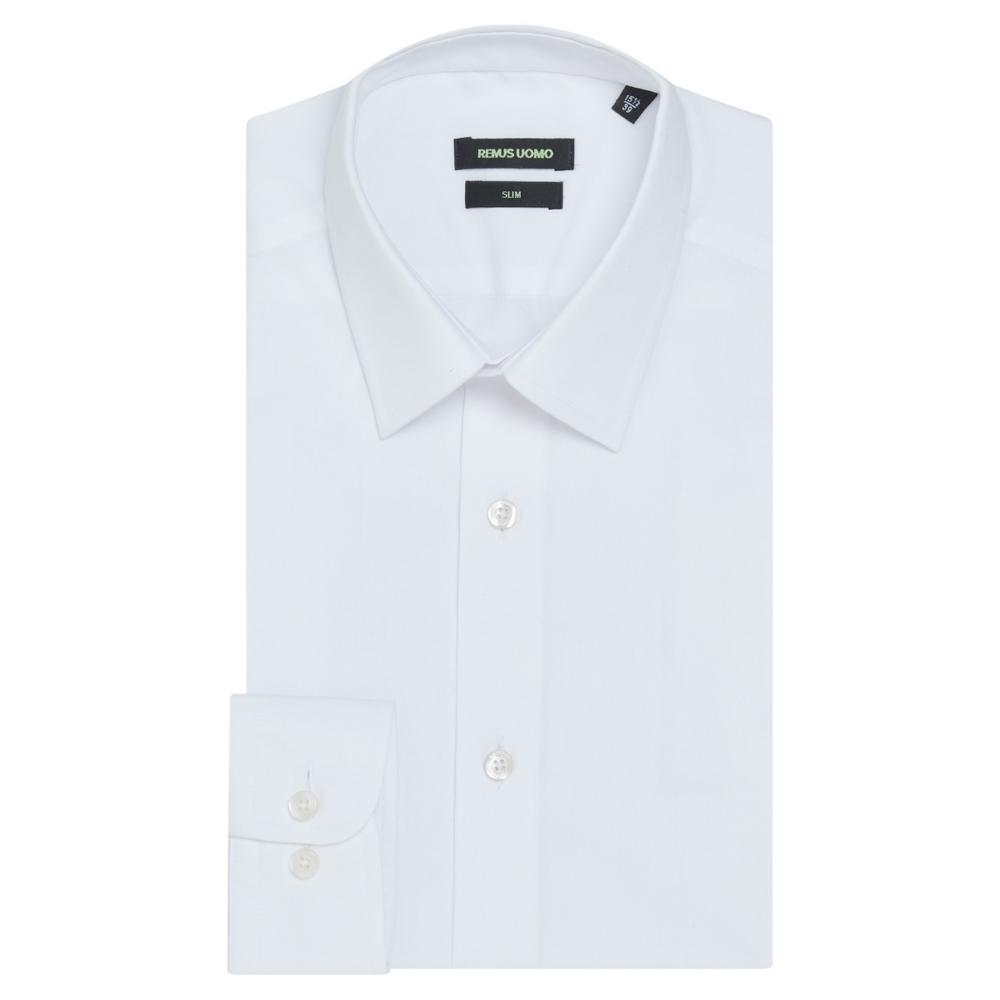 Rome Ashton Plain Shirt in White