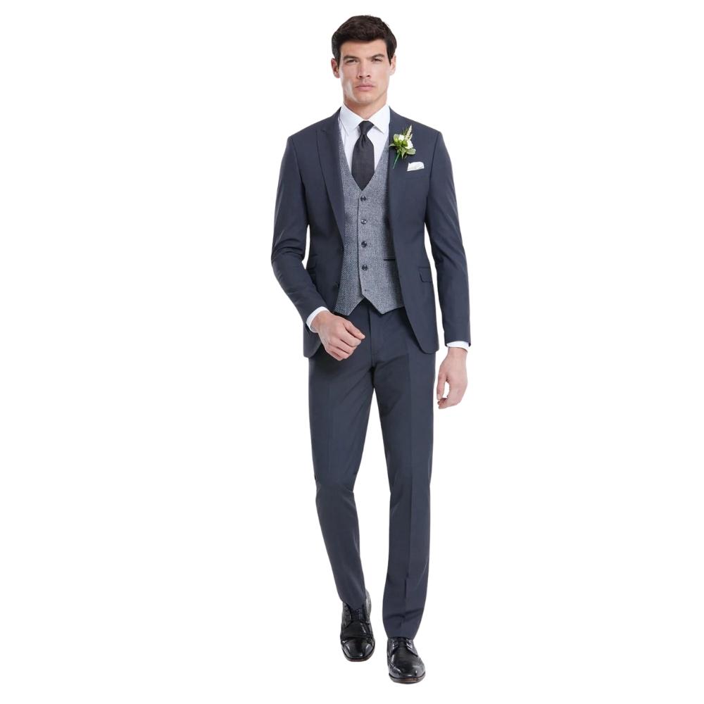 Simon Suit Jacket in Charcoal