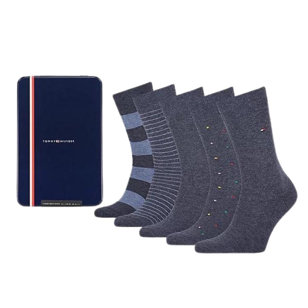 Tommy Hilfiger Sock Gift Box 5 pack in Blue