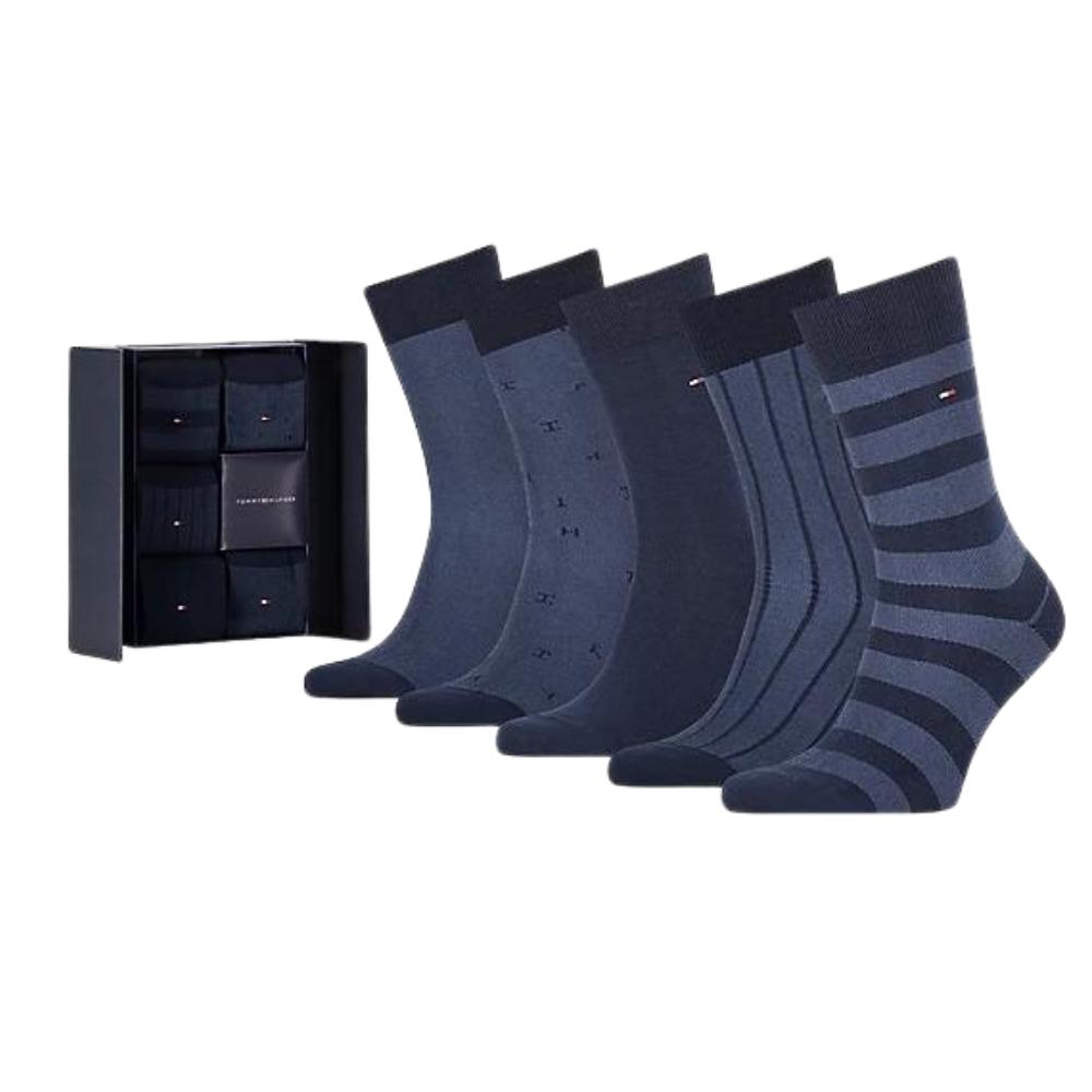 Tommy Hilfiger Socks 5 Pack Gift Box in Navy